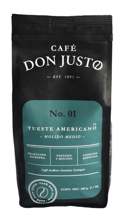 Café Don Justo No. 01 - Paquete de 3 Bolsas - Tueste Americano