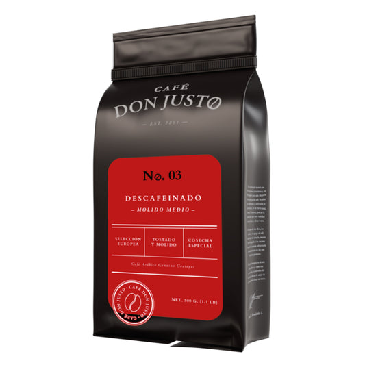 Café Don Justo No. 03 - Descafeinado Tostado Medio