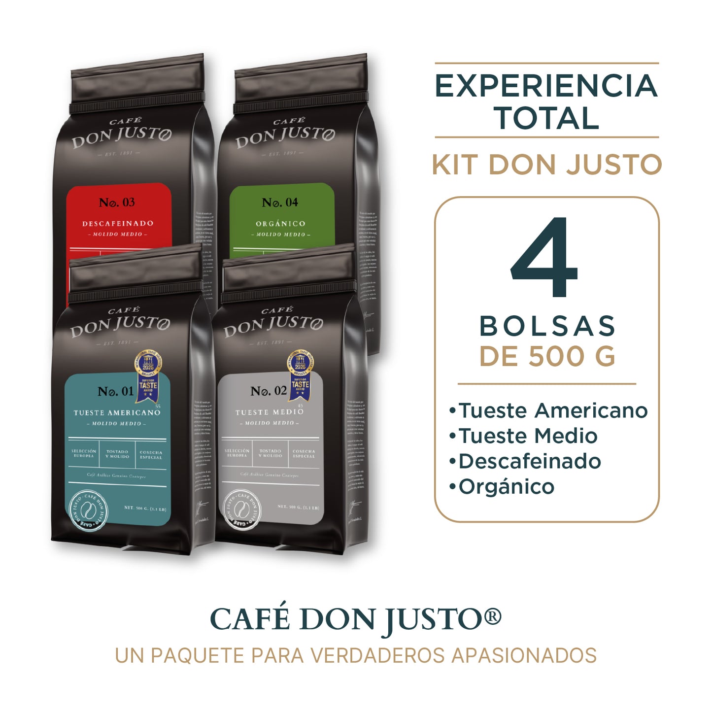 Experiencia El Trianon - Kit Completo Café Don Justo 500 gr