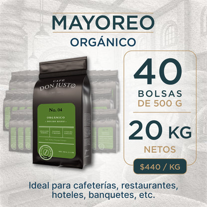 Café Don Justo No. 04 - Orgánico Tueste Claro a Granel
