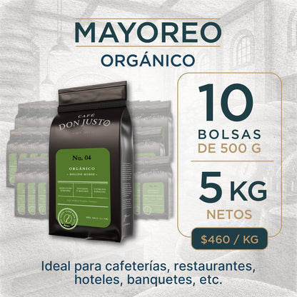 Café Don Justo No. 04 - Orgánico Tueste Claro a Granel