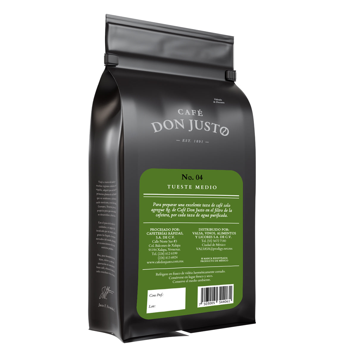 Café Don Justo No. 04 - Orgánico Tueste Claro