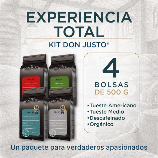 Experiencia El Trianon - Kit Completo Café Don Justo 500 gr