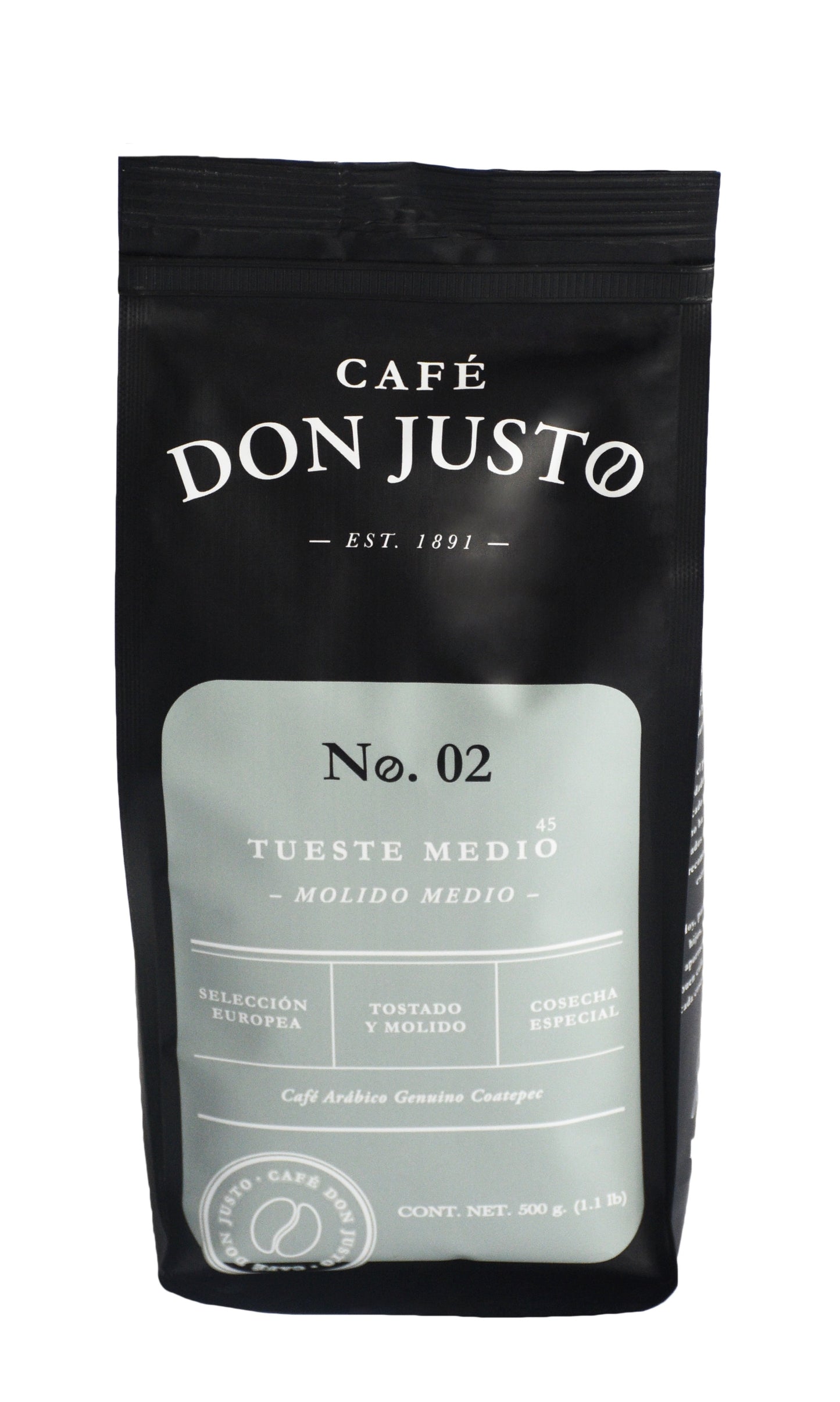 Café Don Justo No. 02 - Paquete de 3 Bolsas - Tueste Medio Oscuro