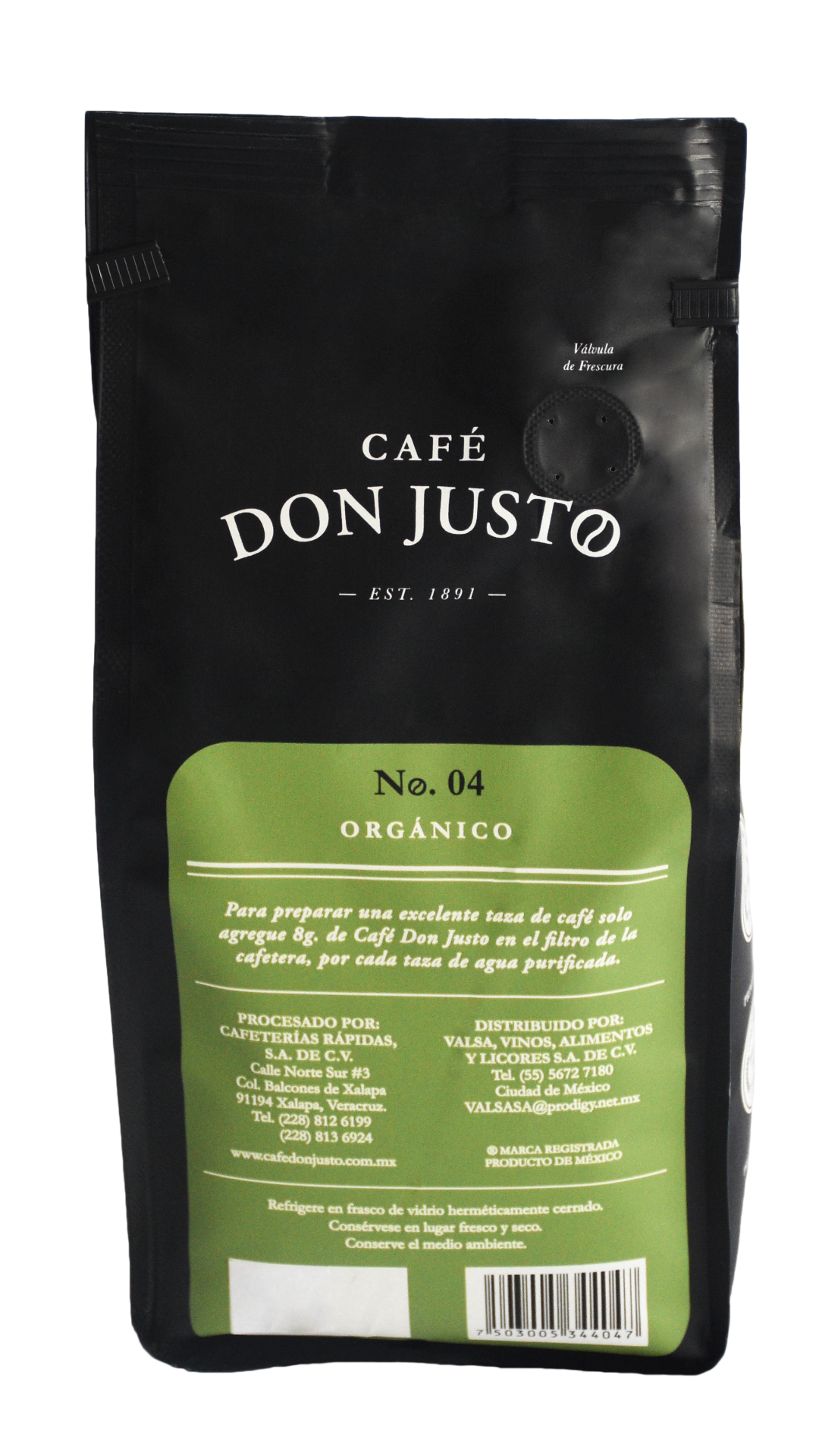 Café Don Justo No. 04 - Orgánico Tueste Claro
